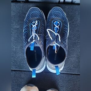 Speedo Men's Hybrid Watercross Water Shoe, Navy/White Size 11